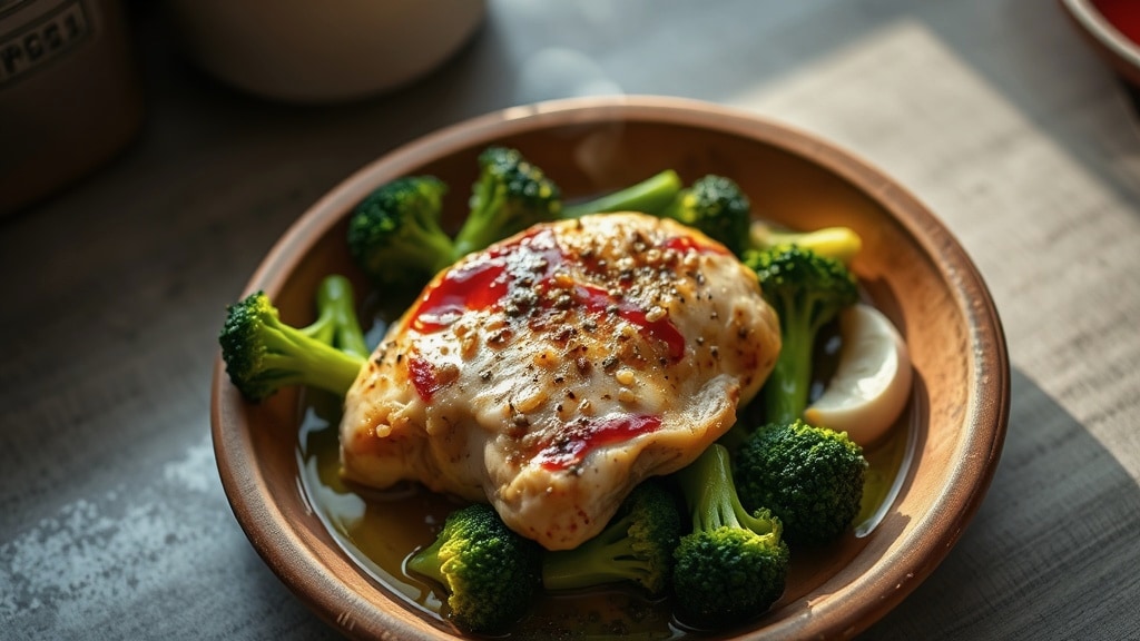 Garlic Chicken with Broccoli