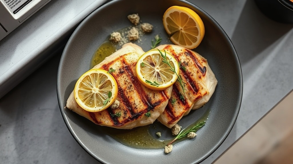 Grilled Chicken with Lemon and Herbs