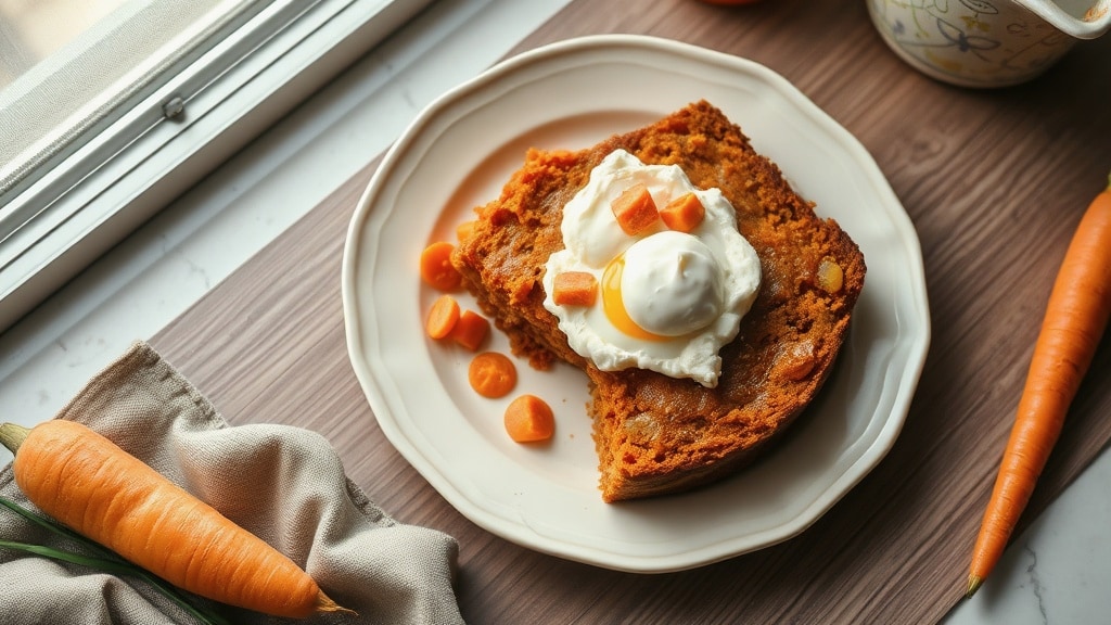 Healthy Carrot Cake with Fruit