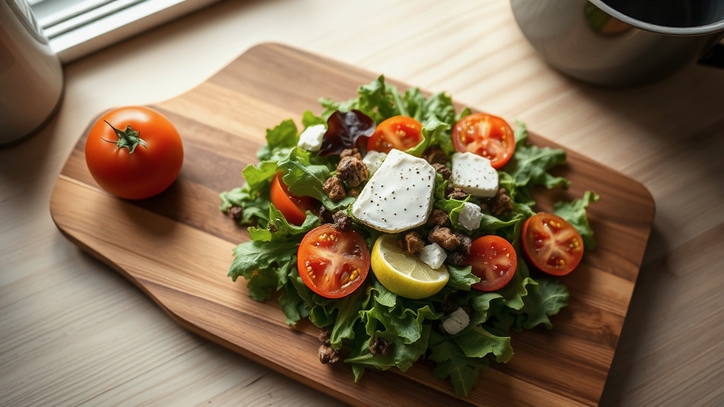 Mixed Green Salad with Goat Cheese
