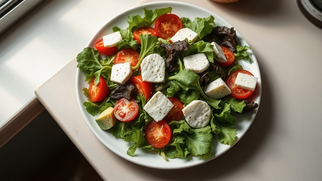 Mixed Greens Salad with Cheese
