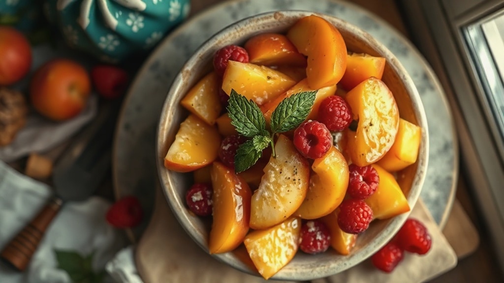 Peach and Apricot Fruit Salad